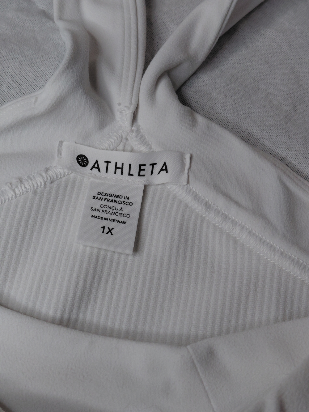 Athleta White Ribbed Crossback Crop Tank - Picture 7 of 11